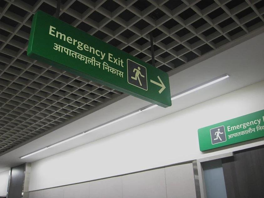 Emergency Exit Sign